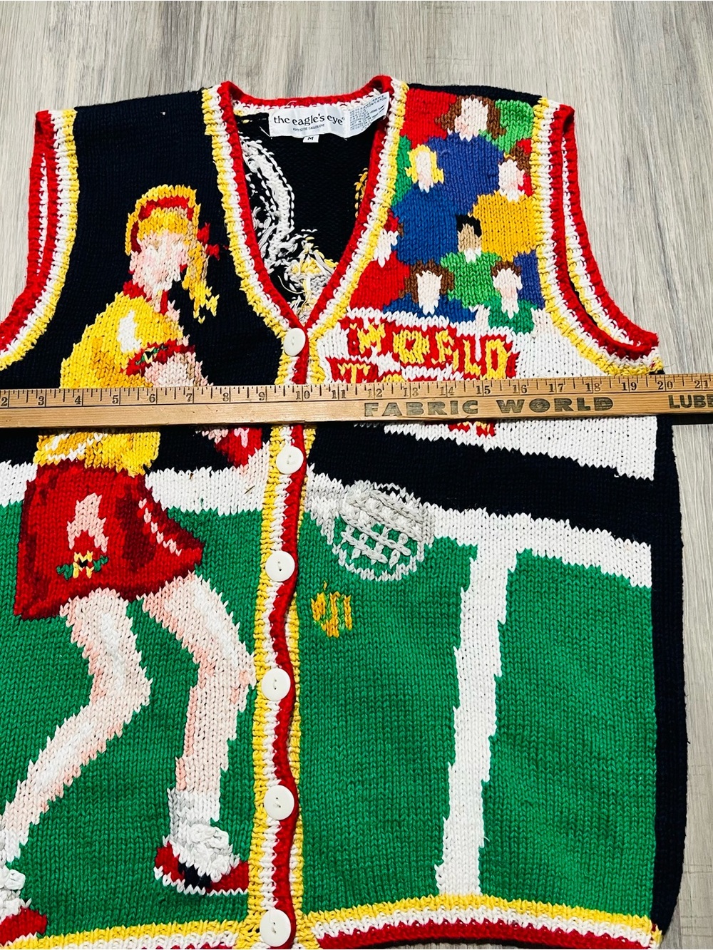 Vintage Tennis World Tour Knit Sweater Vest - Picture 6 of 8